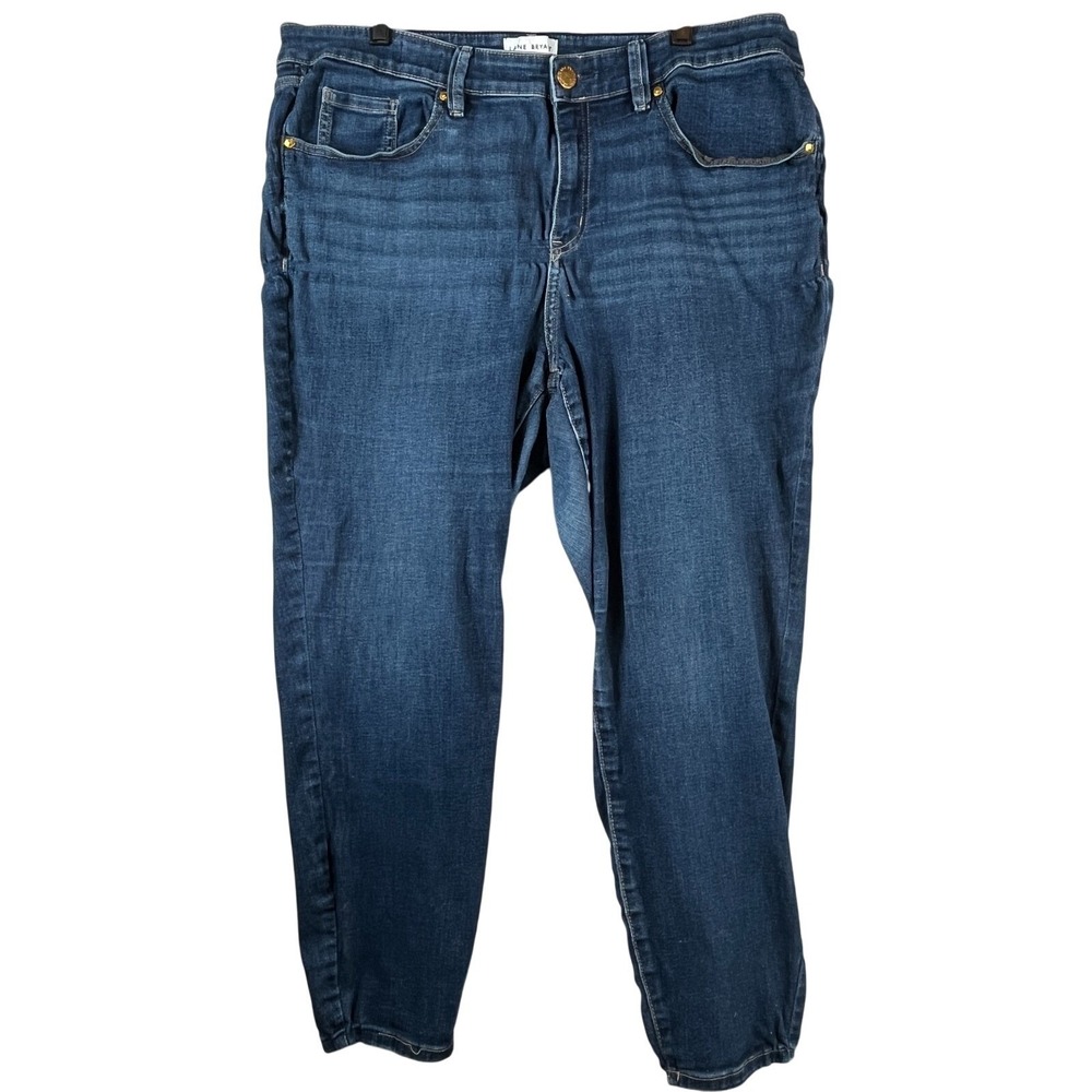 Lane Bryant Womens 18 Skinny Jeans High Rise Stretch 5 Pocket Blue Signature